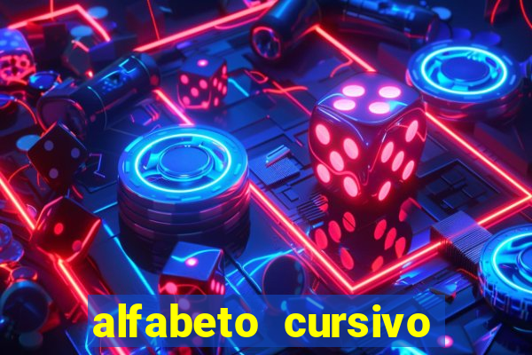 alfabeto cursivo pontilhado para imprimir pdf